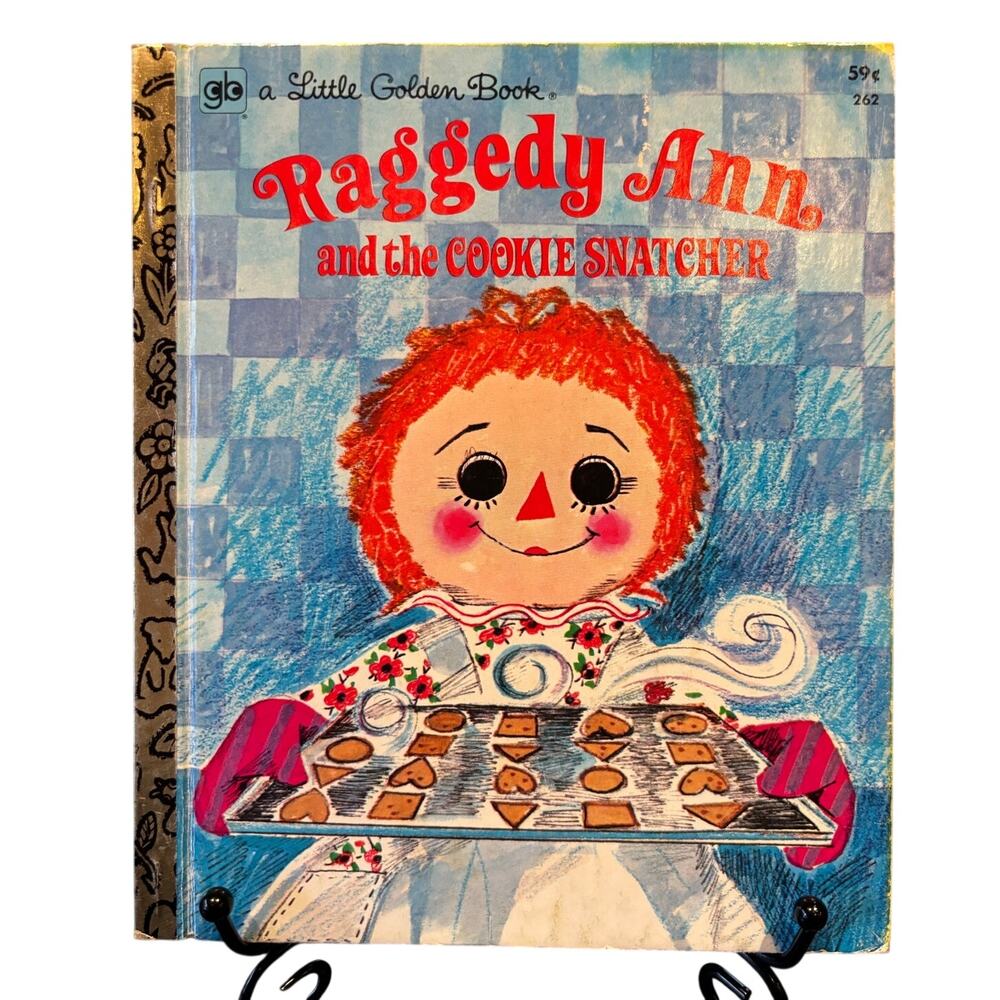 VTG 1978, 7th Print, Raggedy Ann Cookie Snatcher, Little Golden Bk, B.S. Hazen